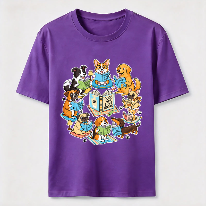 PetTaxClub Dogs Who Love Books Classic T-Shirt