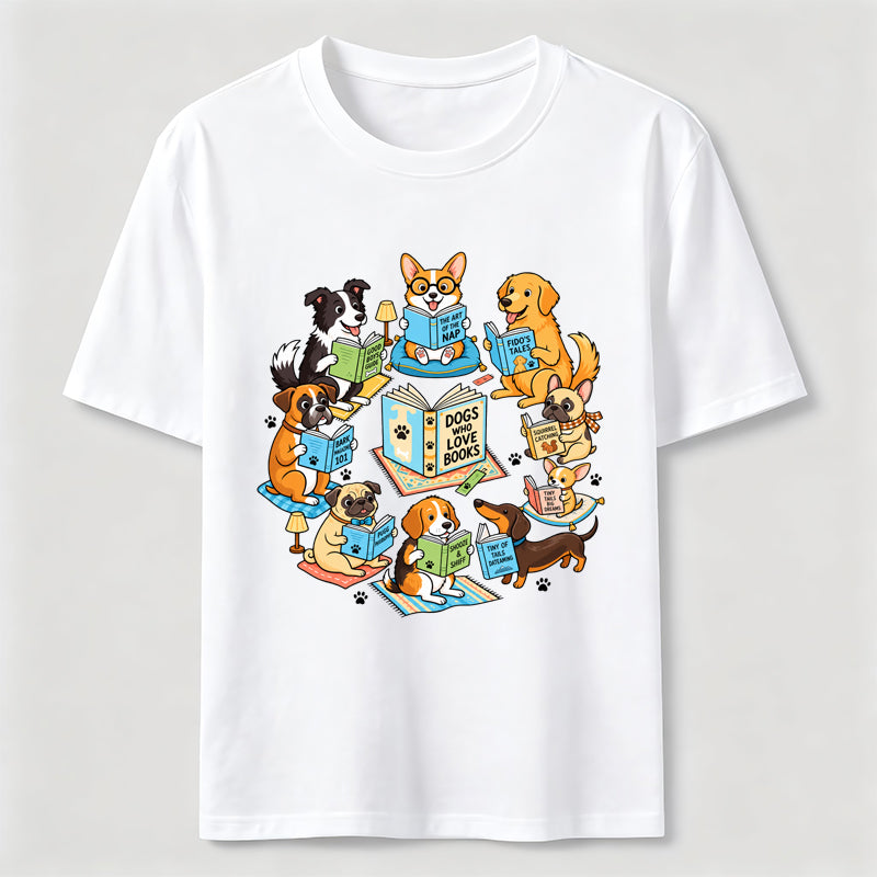 PetTaxClub Dogs Who Love Books Classic T-Shirt