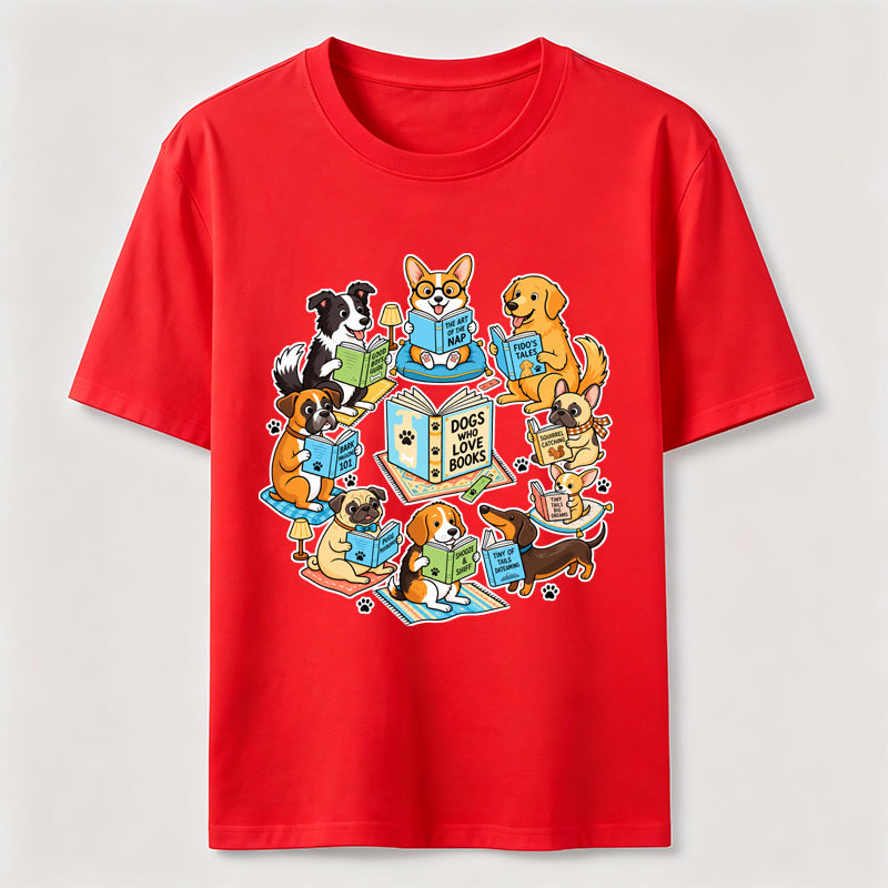 PetTaxClub Dogs Who Love Books Classic T-Shirt