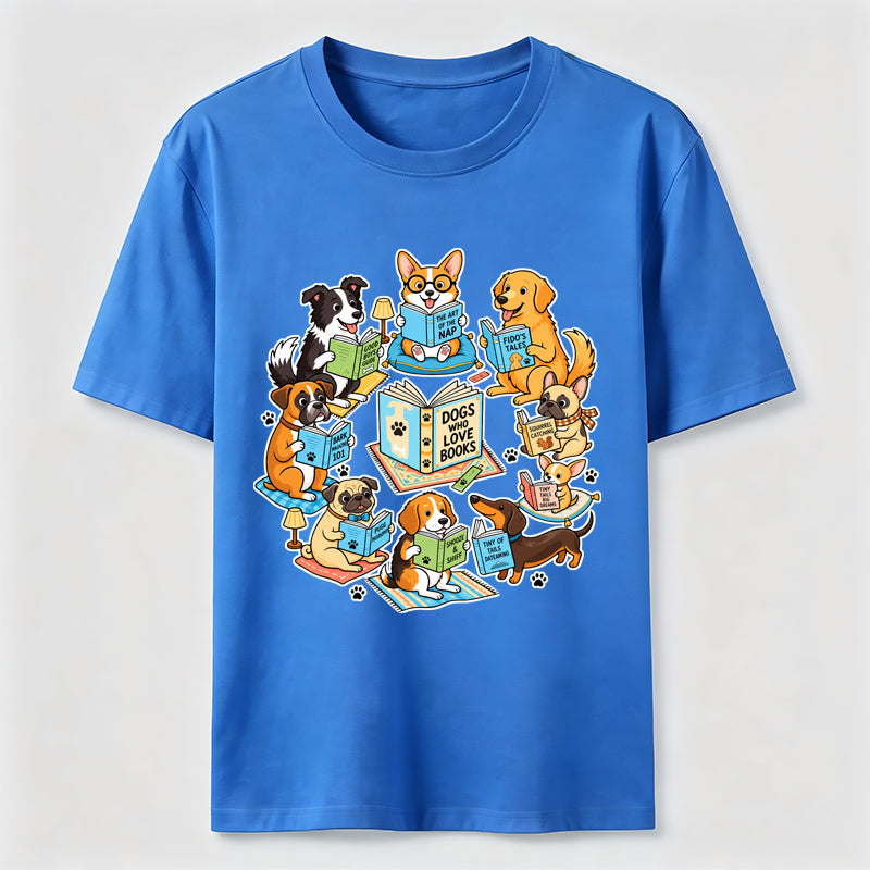 PetTaxClub Dogs Who Love Books Classic T-Shirt