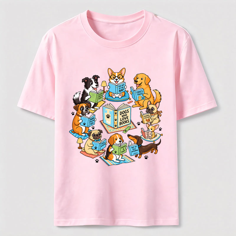 PetTaxClub Dogs Who Love Books Classic T-Shirt