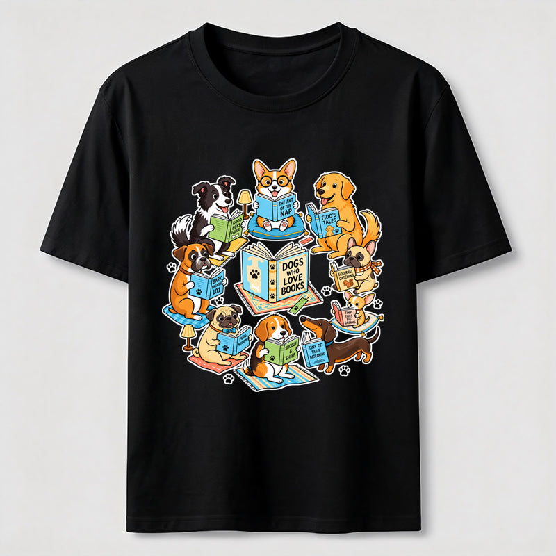PetTaxClub Dogs Who Love Books Classic T-Shirt