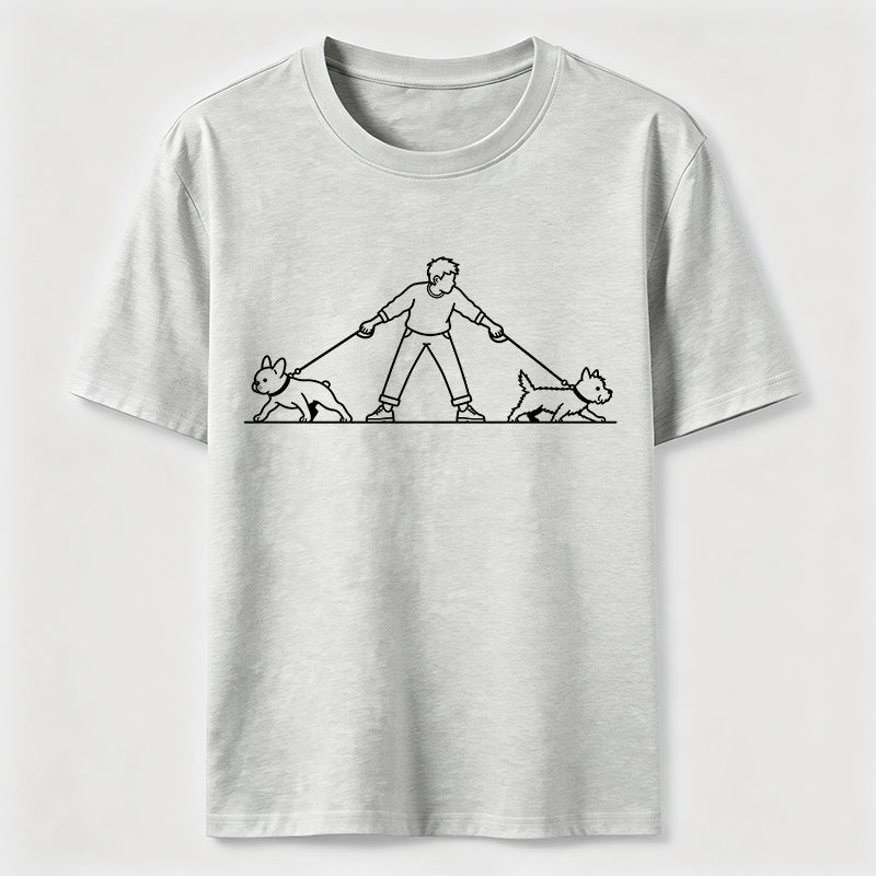 PetTaxClub Double Trouble Dog Walk Classic T-Shirt