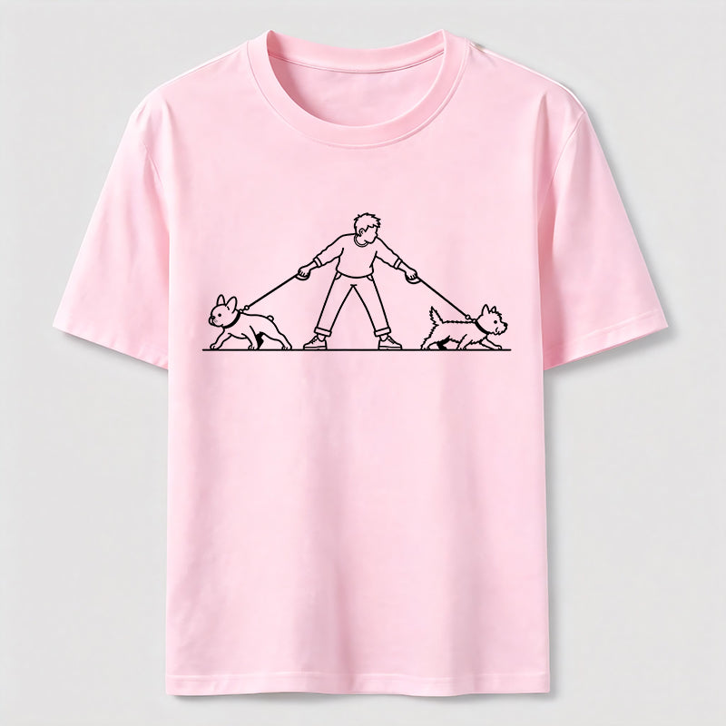 PetTaxClub Double Trouble Dog Walk Classic T-Shirt