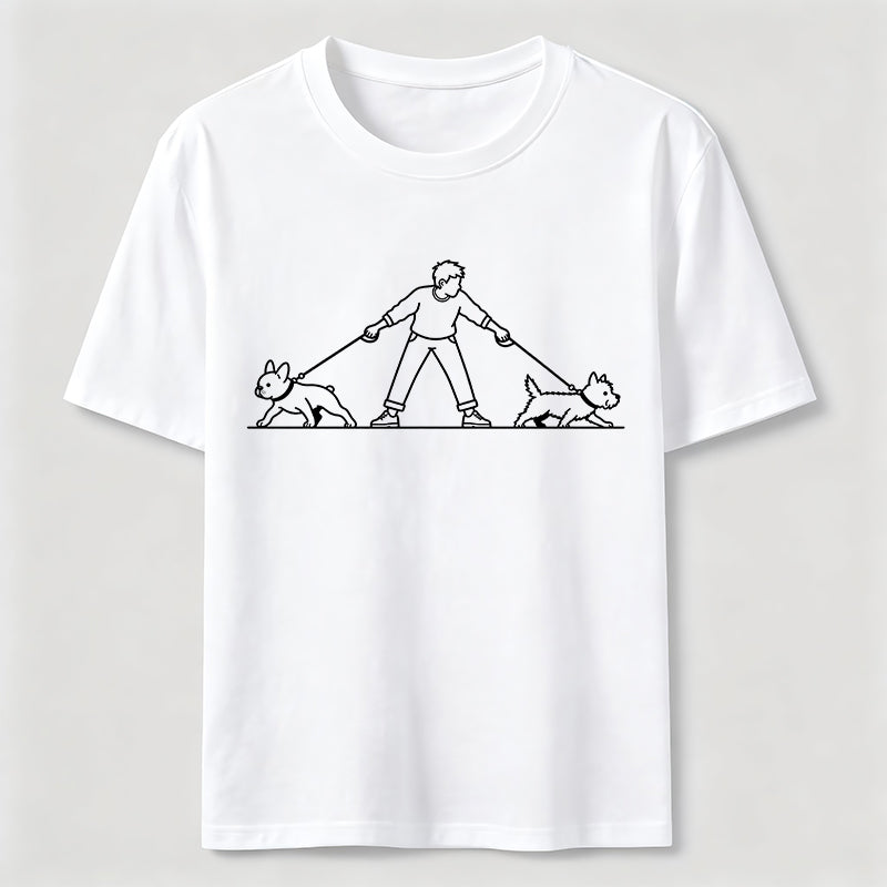 PetTaxClub Double Trouble Dog Walk Classic T-Shirt