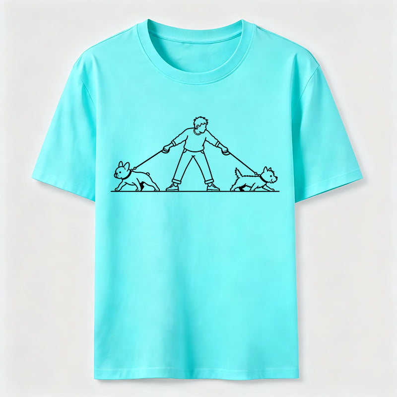 PetTaxClub Double Trouble Dog Walk Classic T-Shirt