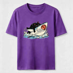 PetTaxClub Cat Riding Shark Classic T-Shirt