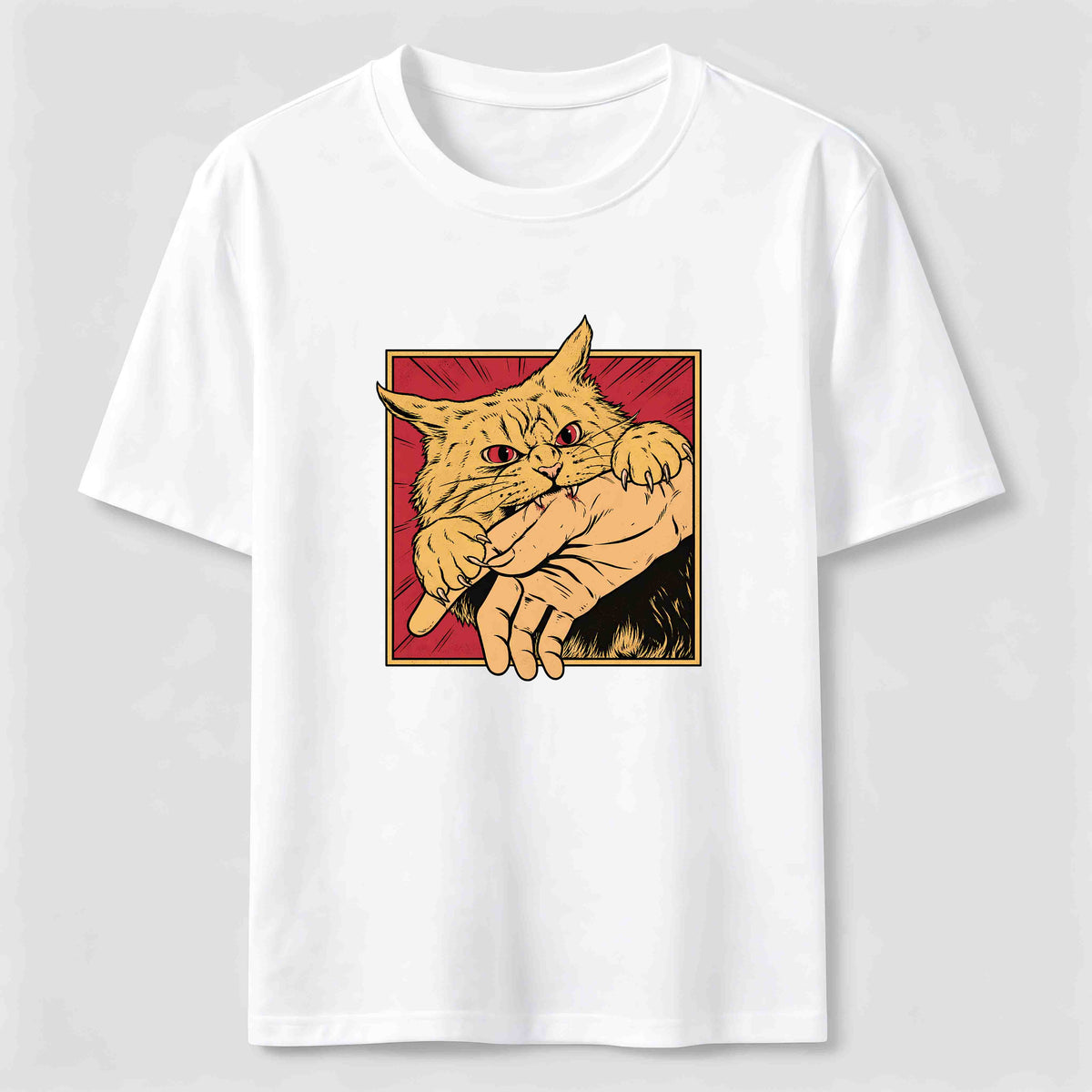 PetTaxClub Angry Cat Grab Classic T-Shirt