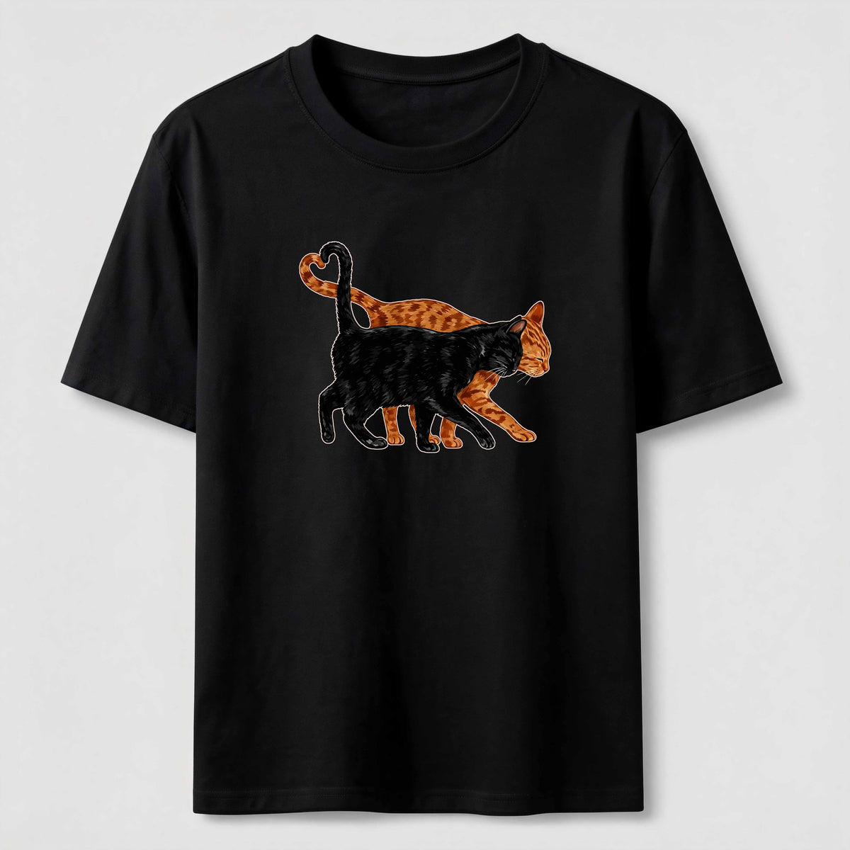 PetTaxClub Cat Tail Forming A Heart Shape Classic T-Shirt