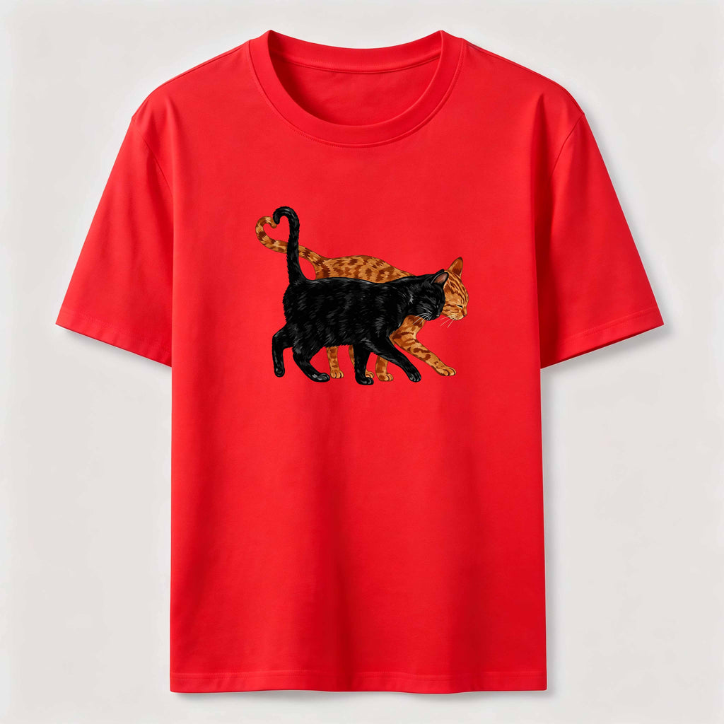 PetTaxClub Cat Tail Forming A Heart Shape Classic T-Shirt