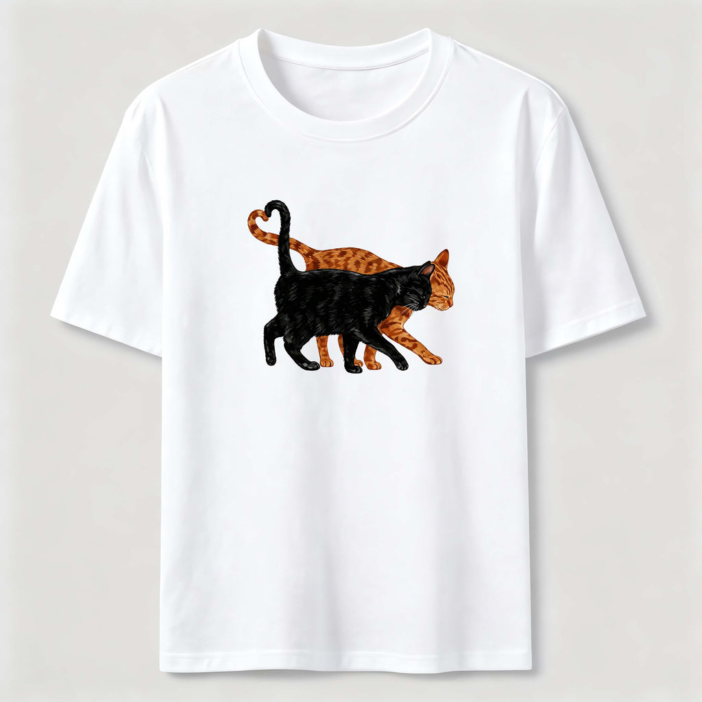 PetTaxClub Cat Tail Forming A Heart Shape Classic T-Shirt