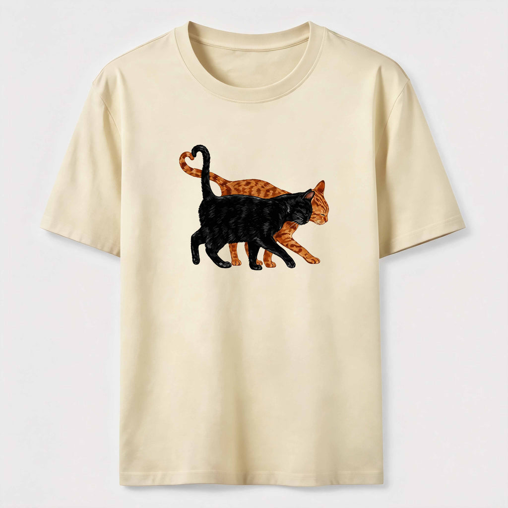 PetTaxClub Cat Tail Forming A Heart Shape Classic T-Shirt