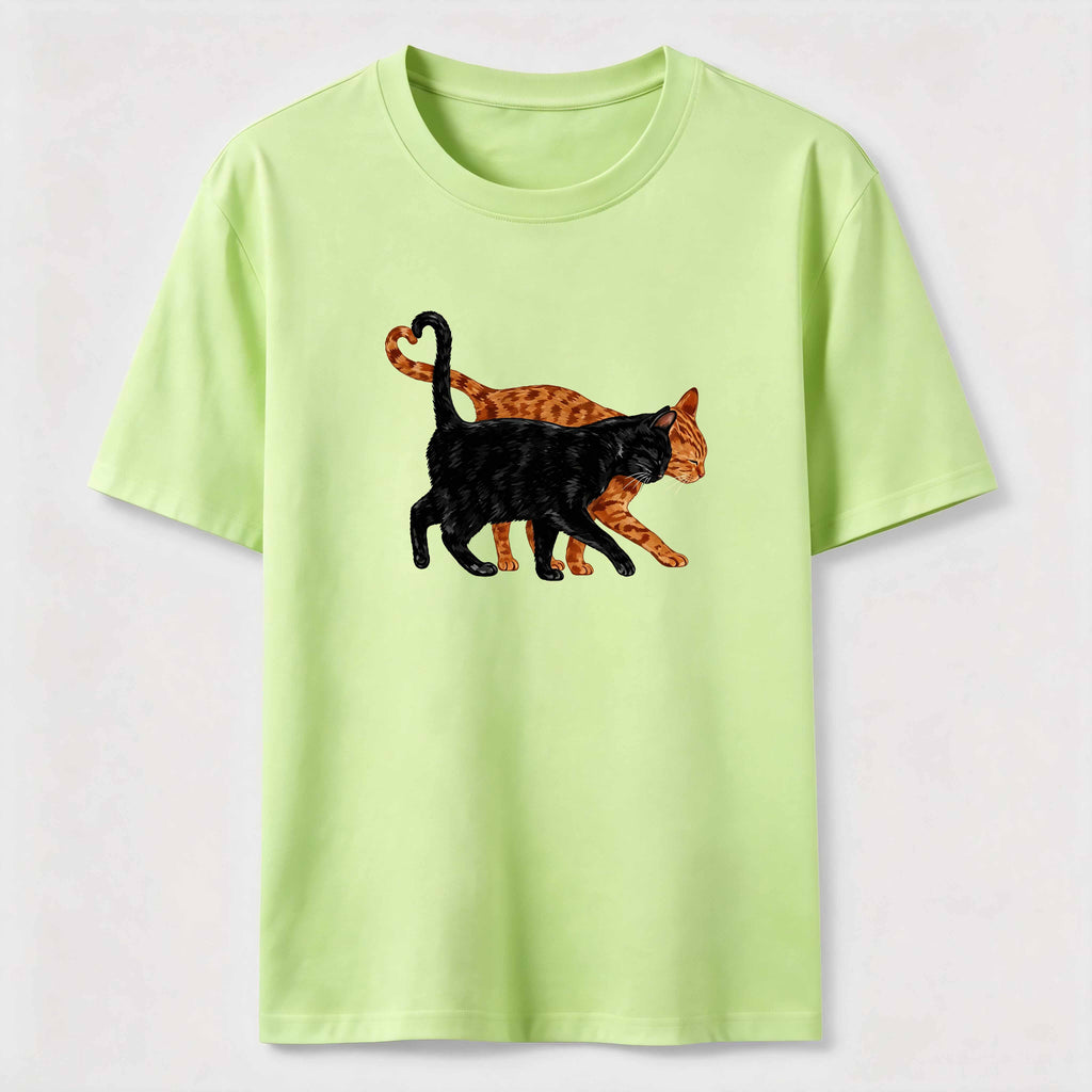 PetTaxClub Cat Tail Forming A Heart Shape Classic T-Shirt