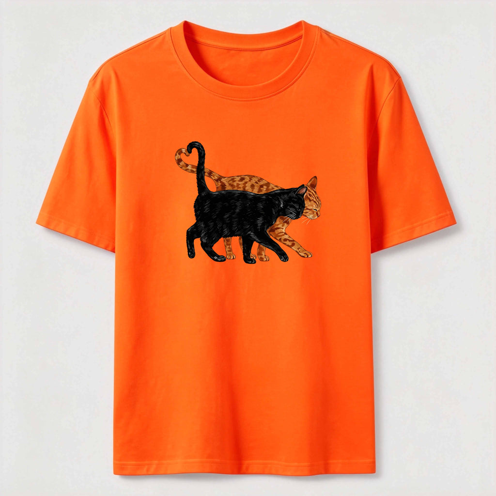 PetTaxClub Cat Tail Forming A Heart Shape Classic T-Shirt