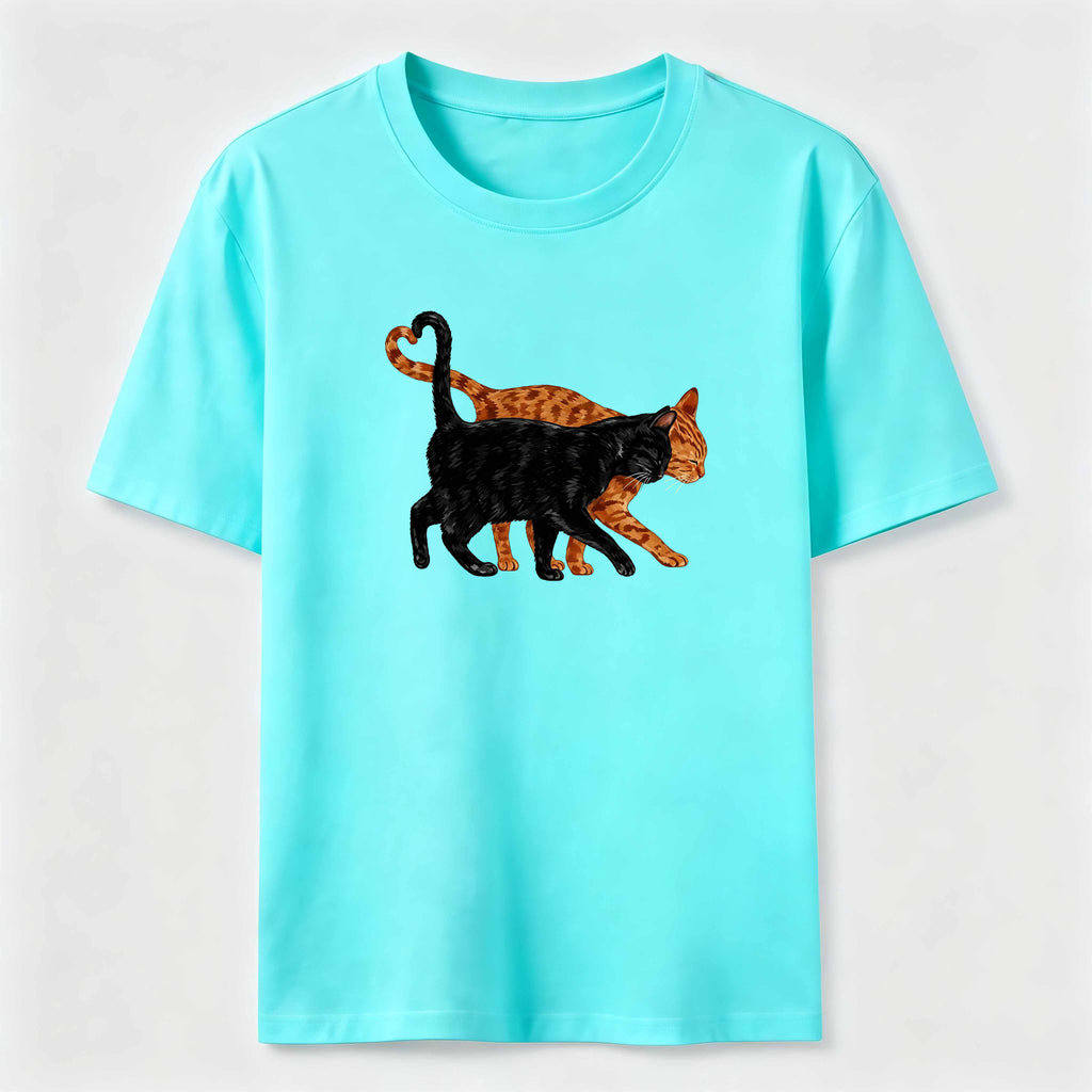 PetTaxClub Cat Tail Forming A Heart Shape Classic T-Shirt