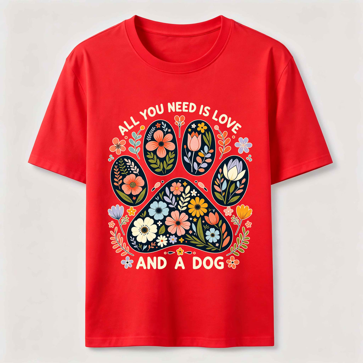 PetTaxClub Floral Paw Love Classic T-Shirt