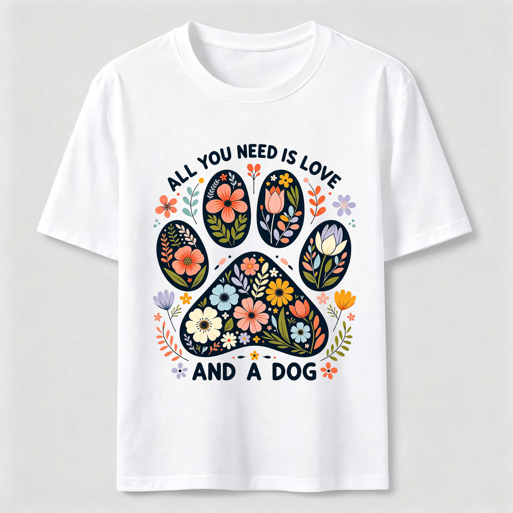 PetTaxClub Floral Paw Love Classic T-Shirt