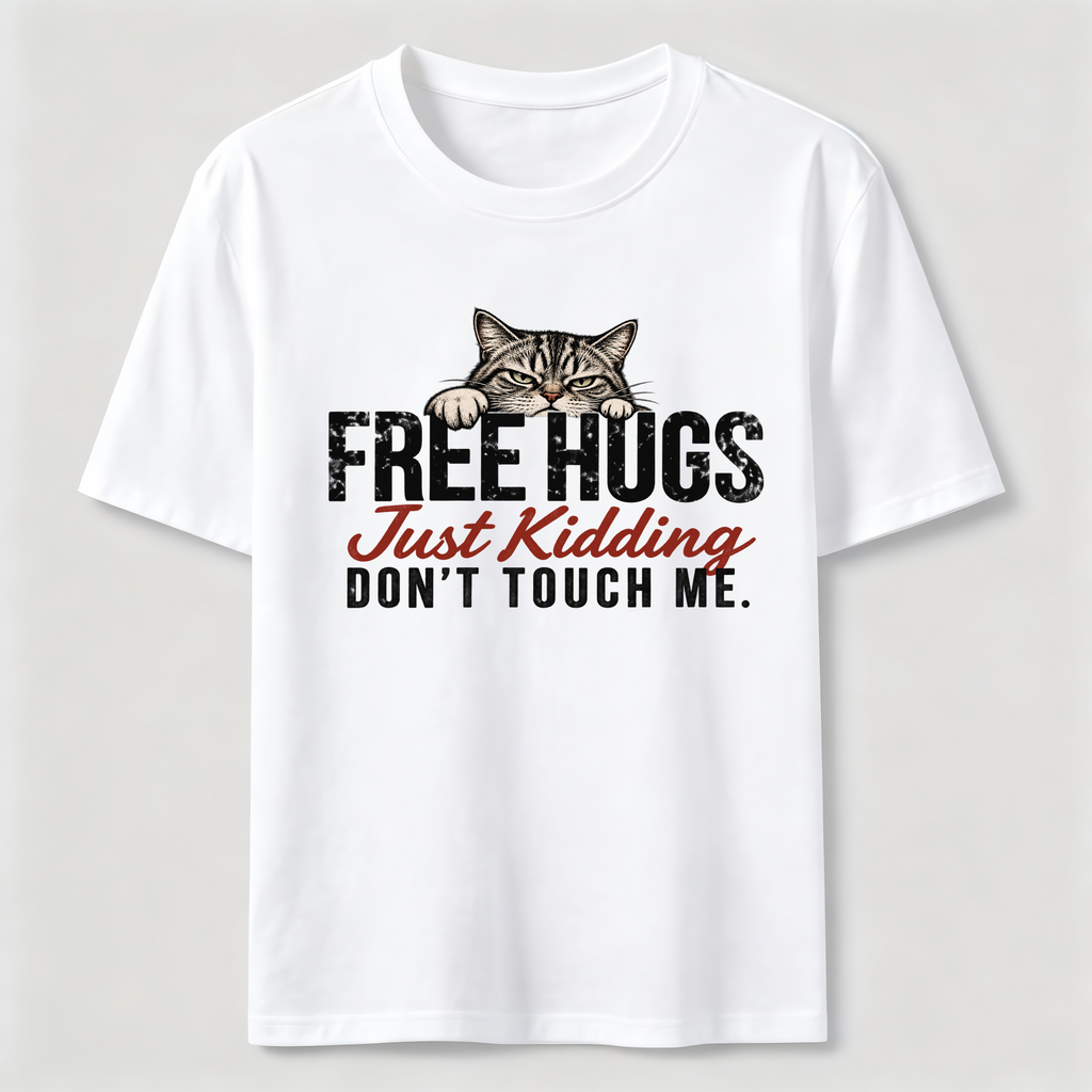 PetTaxClub Free Hugs Just Kidding Don't Touch Me Classic T-Shirt