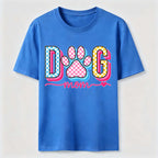 PetTaxClub Checkered Dog Mom Paw Classic T-Shirt