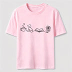 PetTaxClub Coffee Dog Books Flowers Classic T-Shirt