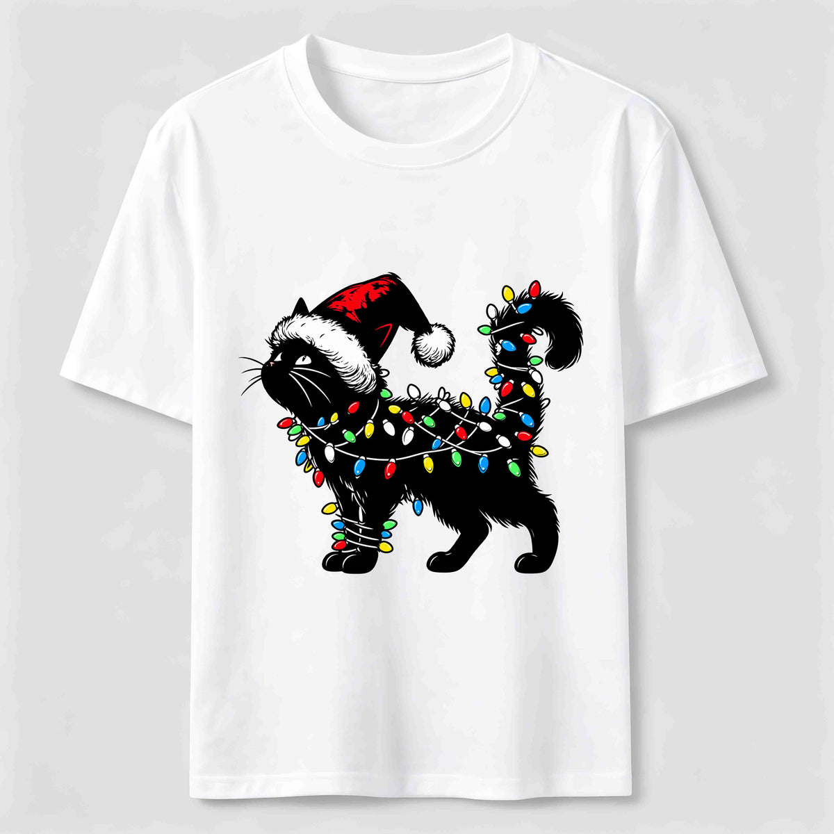 PetTaxClub Christmas Lights Cat Classic T-Shirt