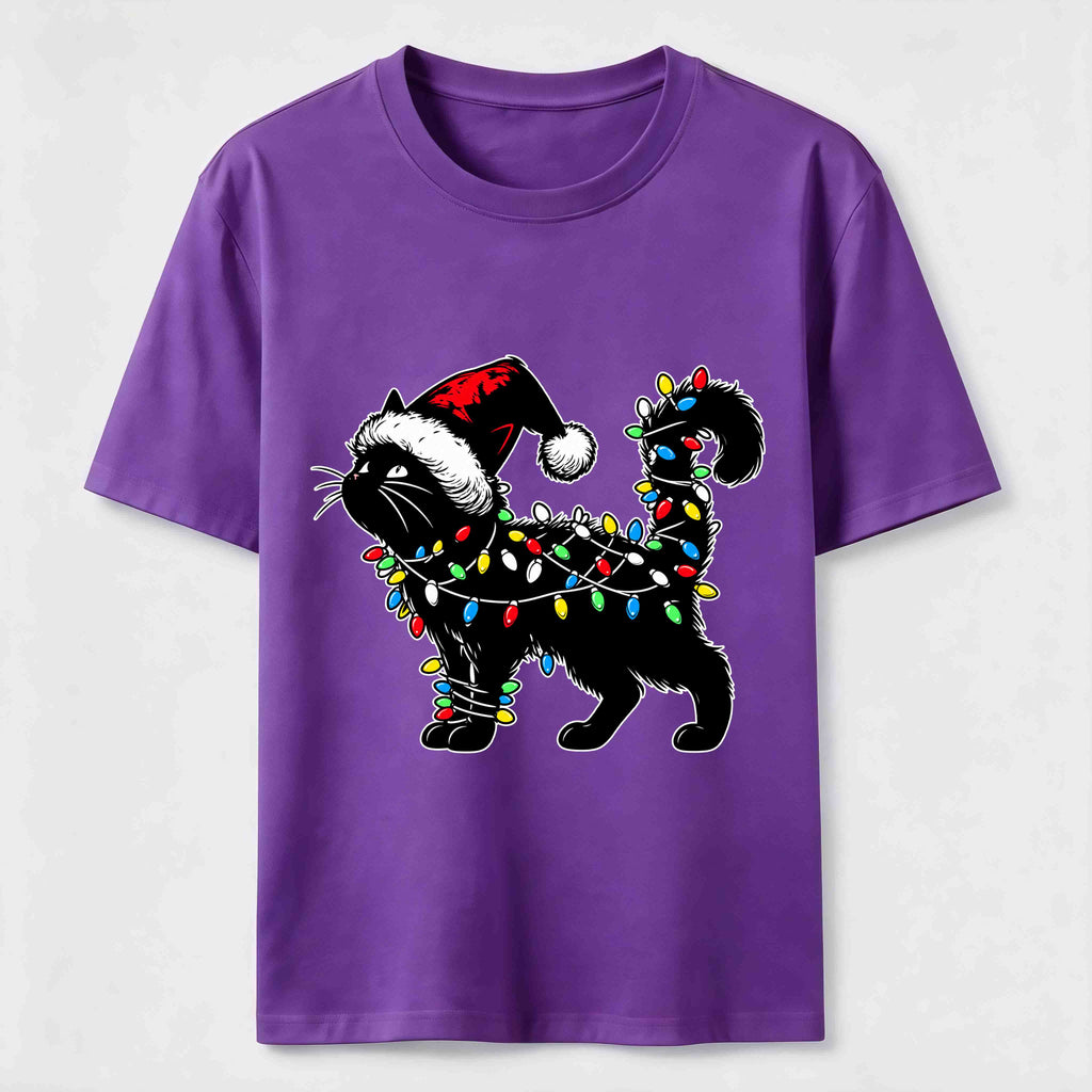 PetTaxClub Christmas Lights Cat Classic T-Shirt