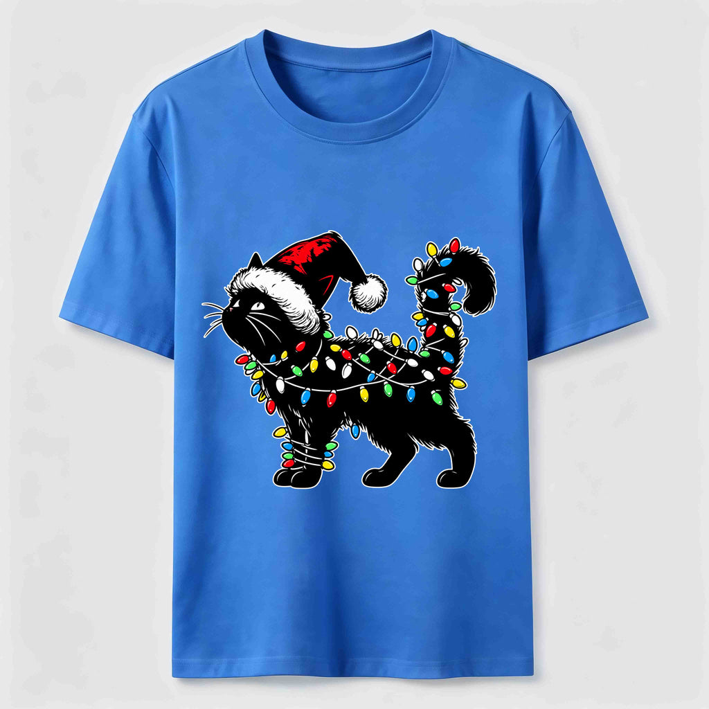 PetTaxClub Christmas Lights Cat Classic T-Shirt
