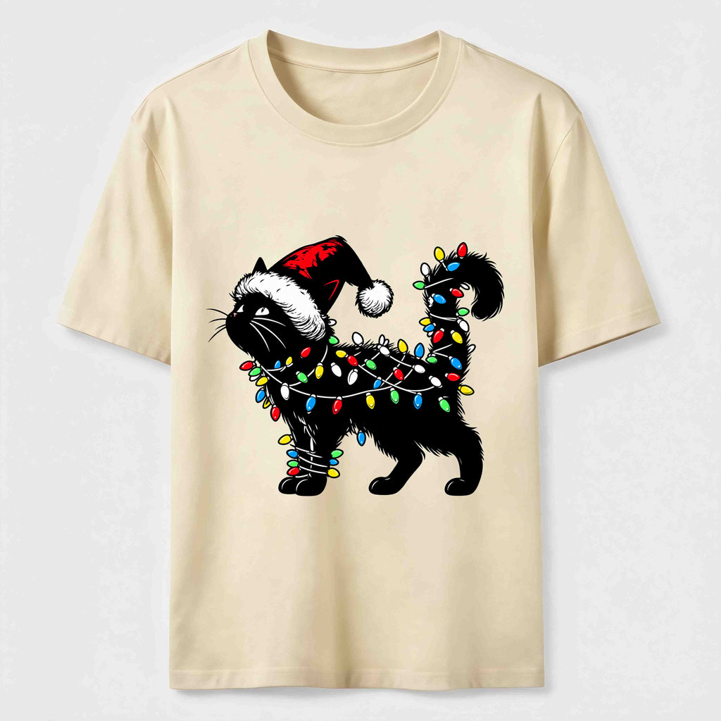PetTaxClub Christmas Lights Cat Classic T-Shirt