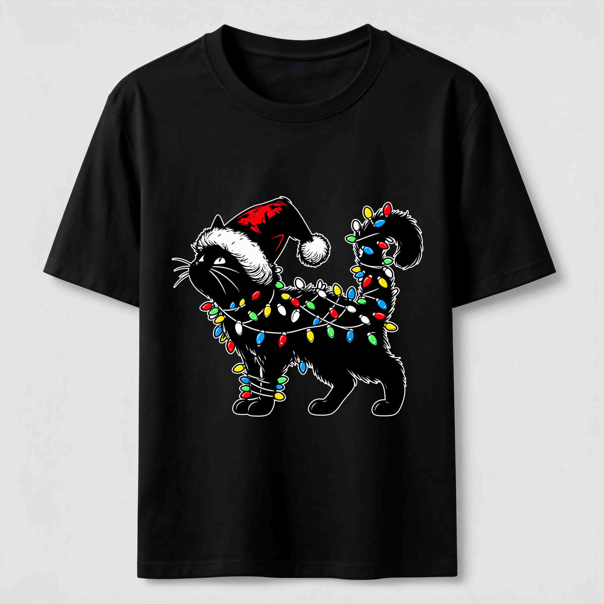 PetTaxClub Christmas Lights Cat Classic T-Shirt