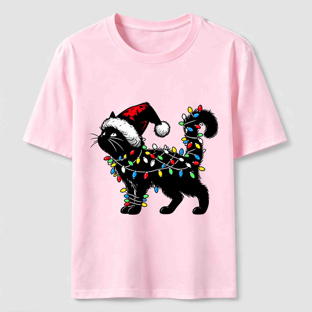 PetTaxClub Christmas Lights Cat Classic T-Shirt