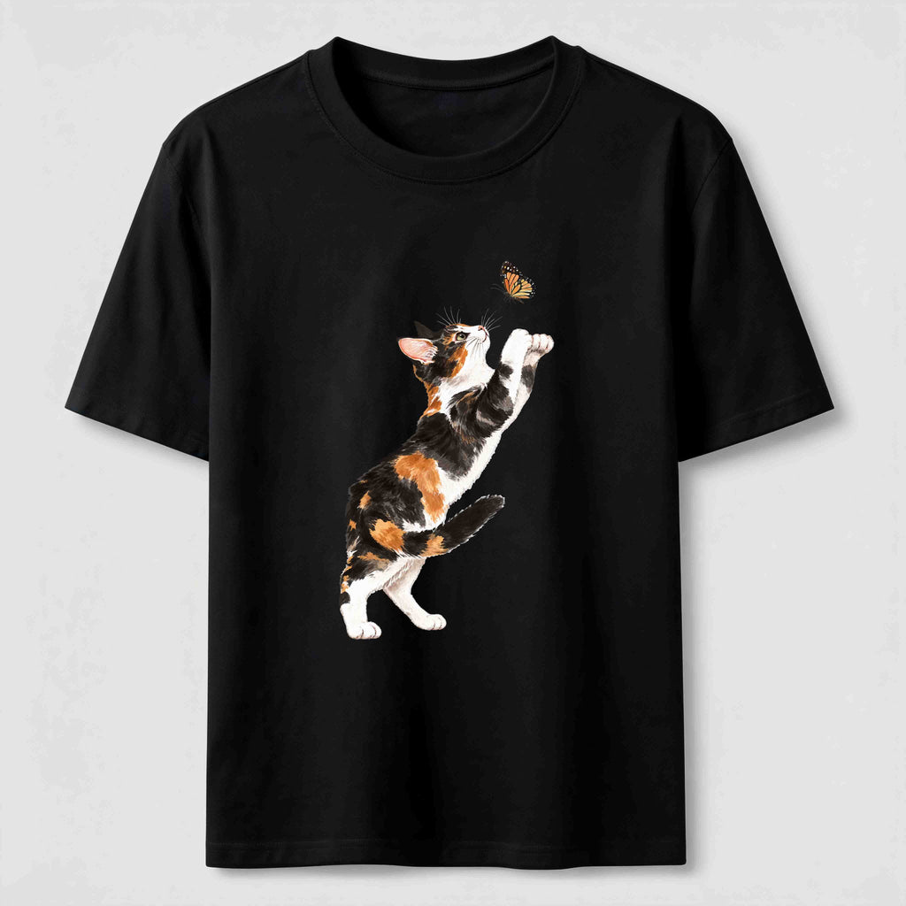 PetTaxClub Butterfly Chase Cats Classic T-Shirt