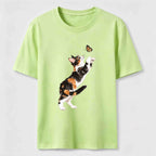 PetTaxClub Butterfly Chase Cats Classic T-Shirt
