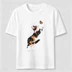 PetTaxClub Butterfly Chase Cats Classic T-Shirt