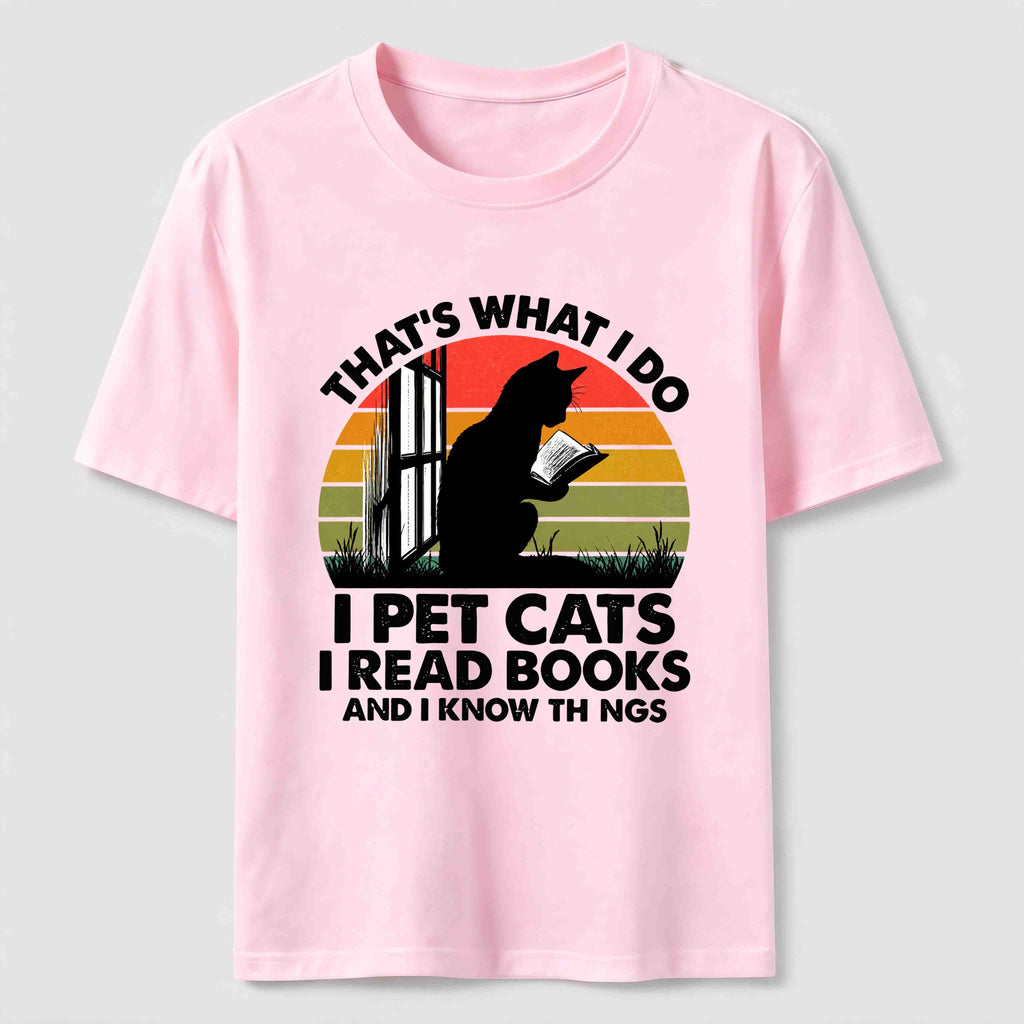 PetTaxClub I Pet Cats I Read Books Classic T-Shirt