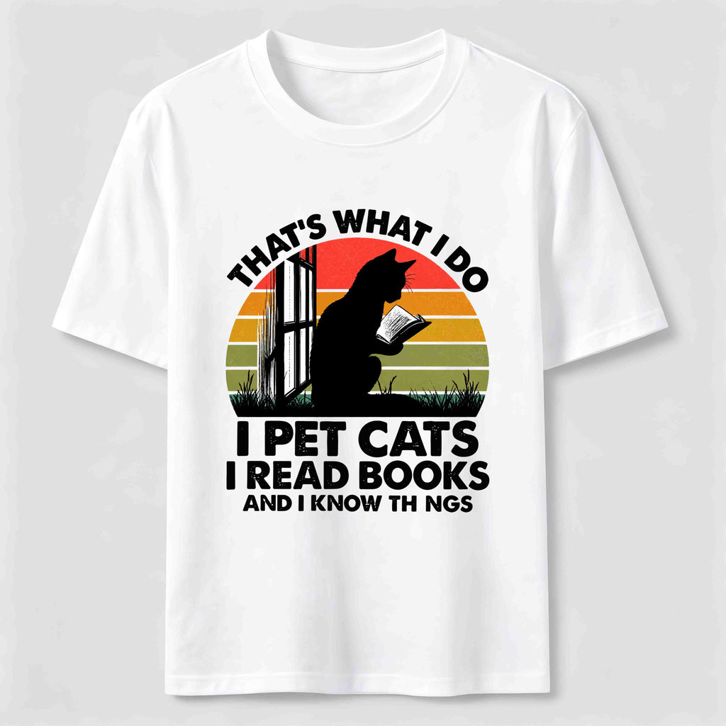 PetTaxClub I Pet Cats I Read Books Classic T-Shirt