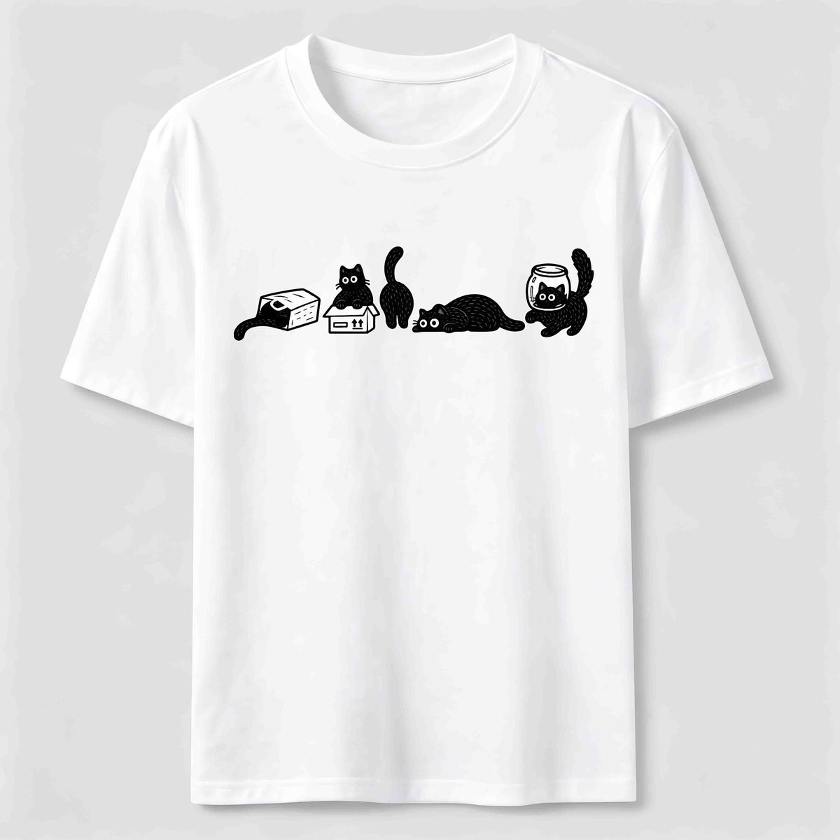 PetTaxClub Tiny Black Cat Moments Classic T-Shirt