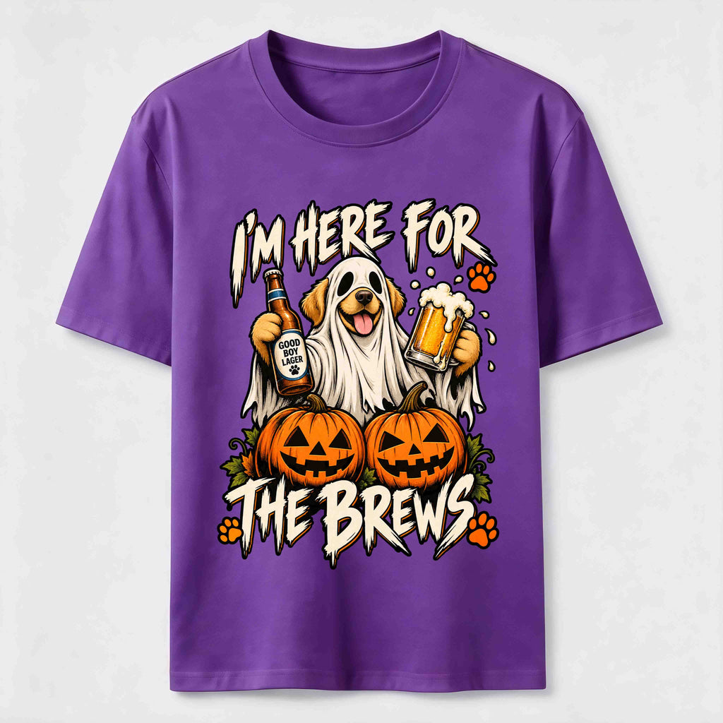PetTaxClub Here for the Brews Ghost Dog Classic T-Shirt