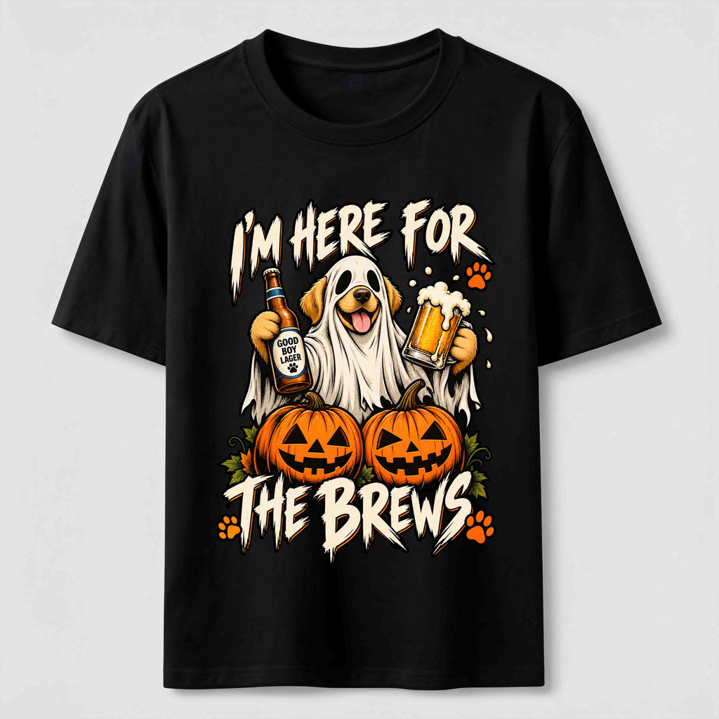 PetTaxClub Here for the Brews Ghost Dog Classic T-Shirt