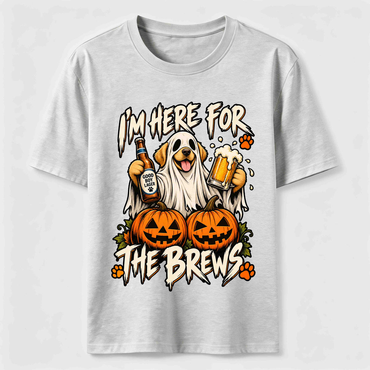 PetTaxClub Here for the Brews Ghost Dog Classic T-Shirt