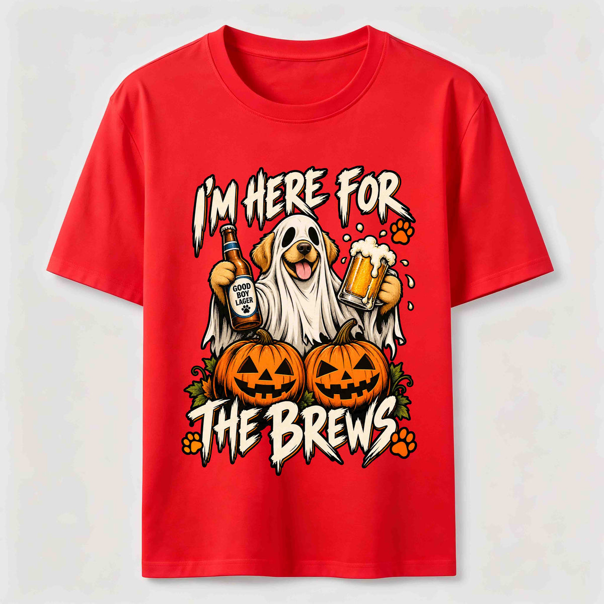 PetTaxClub Here for the Brews Ghost Dog Classic T-Shirt