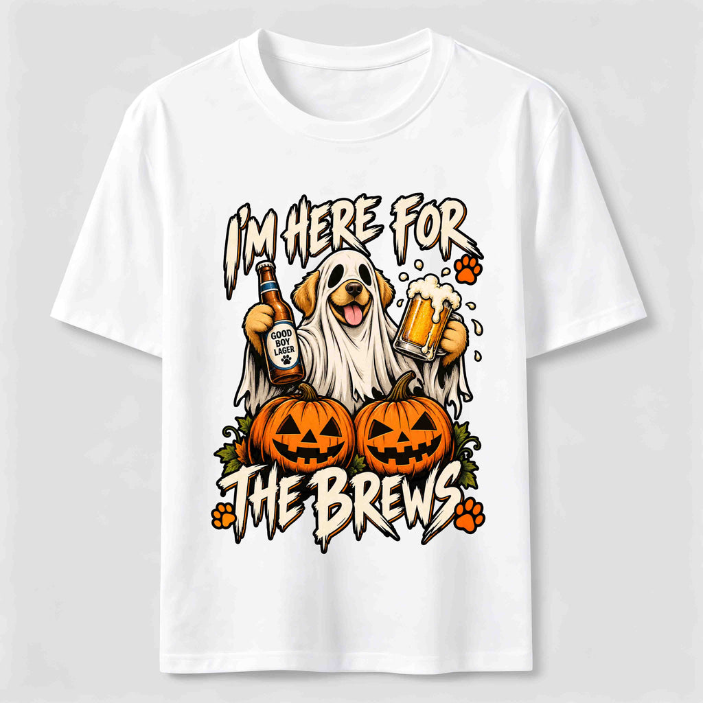 PetTaxClub Here for the Brews Ghost Dog Classic T-Shirt