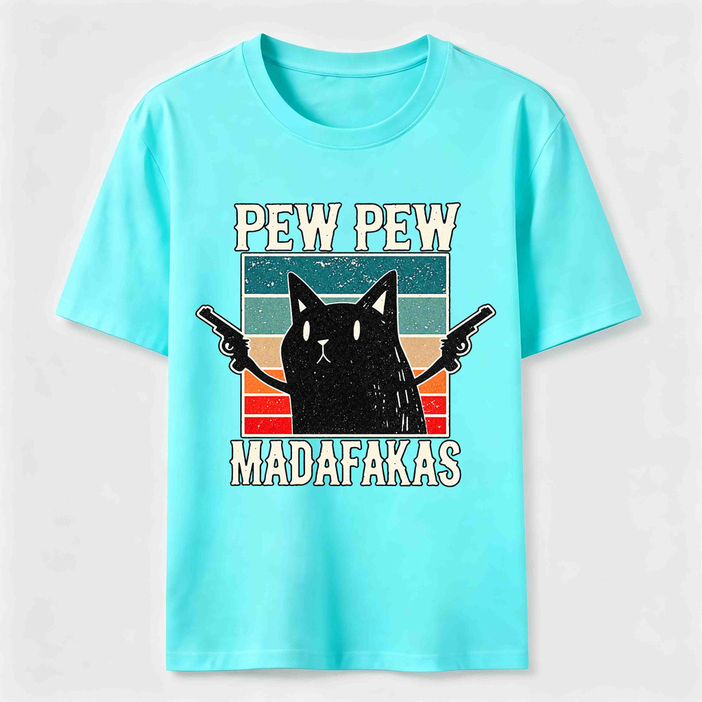 PetTaxClub Pew Pew Outlaw Cat Classic T-Shirt