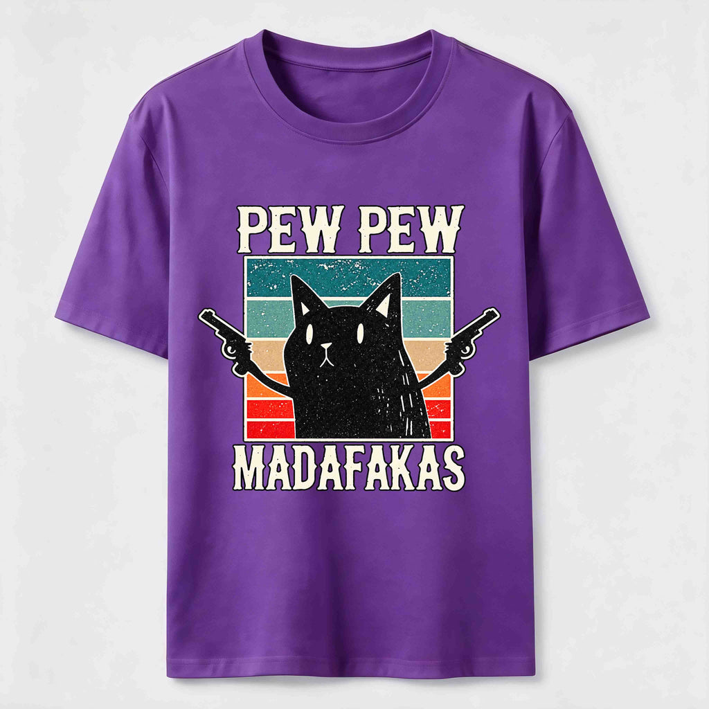PetTaxClub Pew Pew Outlaw Cat Classic T-Shirt