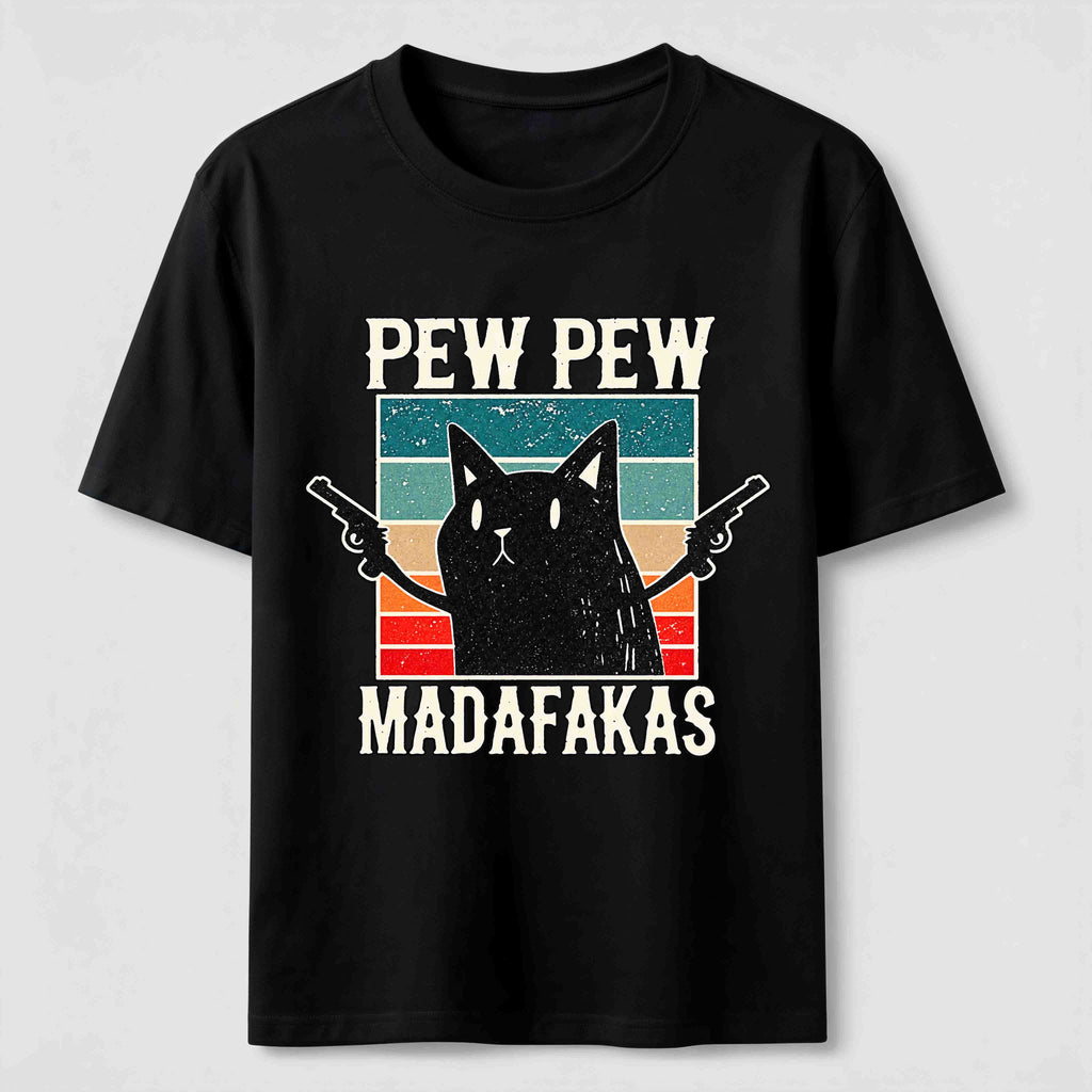 PetTaxClub Pew Pew Outlaw Cat Classic T-Shirt