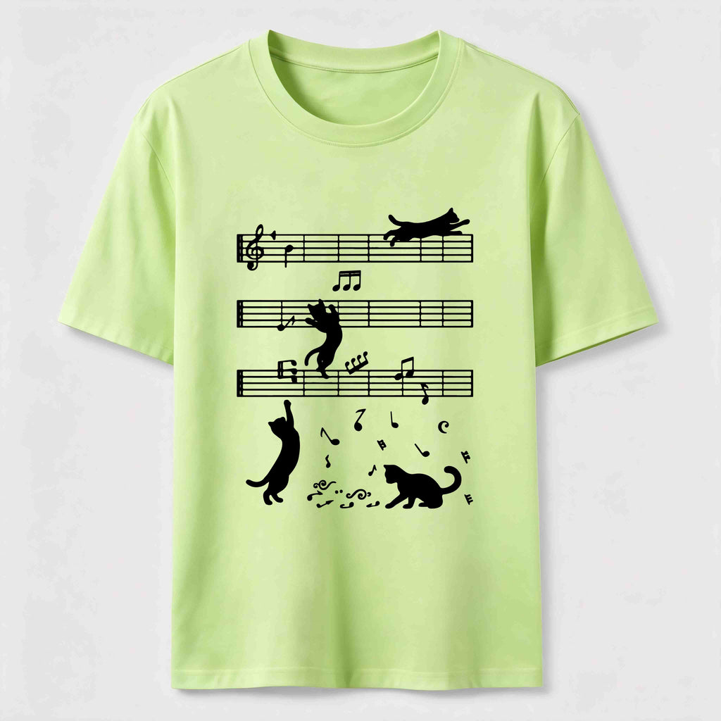 PetTaxClub Cats on the Music Staff Classic T-Shirt