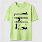 PetTaxClub Cats on the Music Staff Classic T-Shirt
