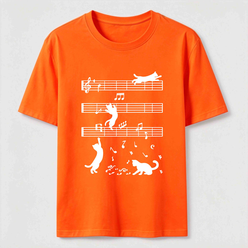 PetTaxClub Cats on the Music Staff Classic T-Shirt