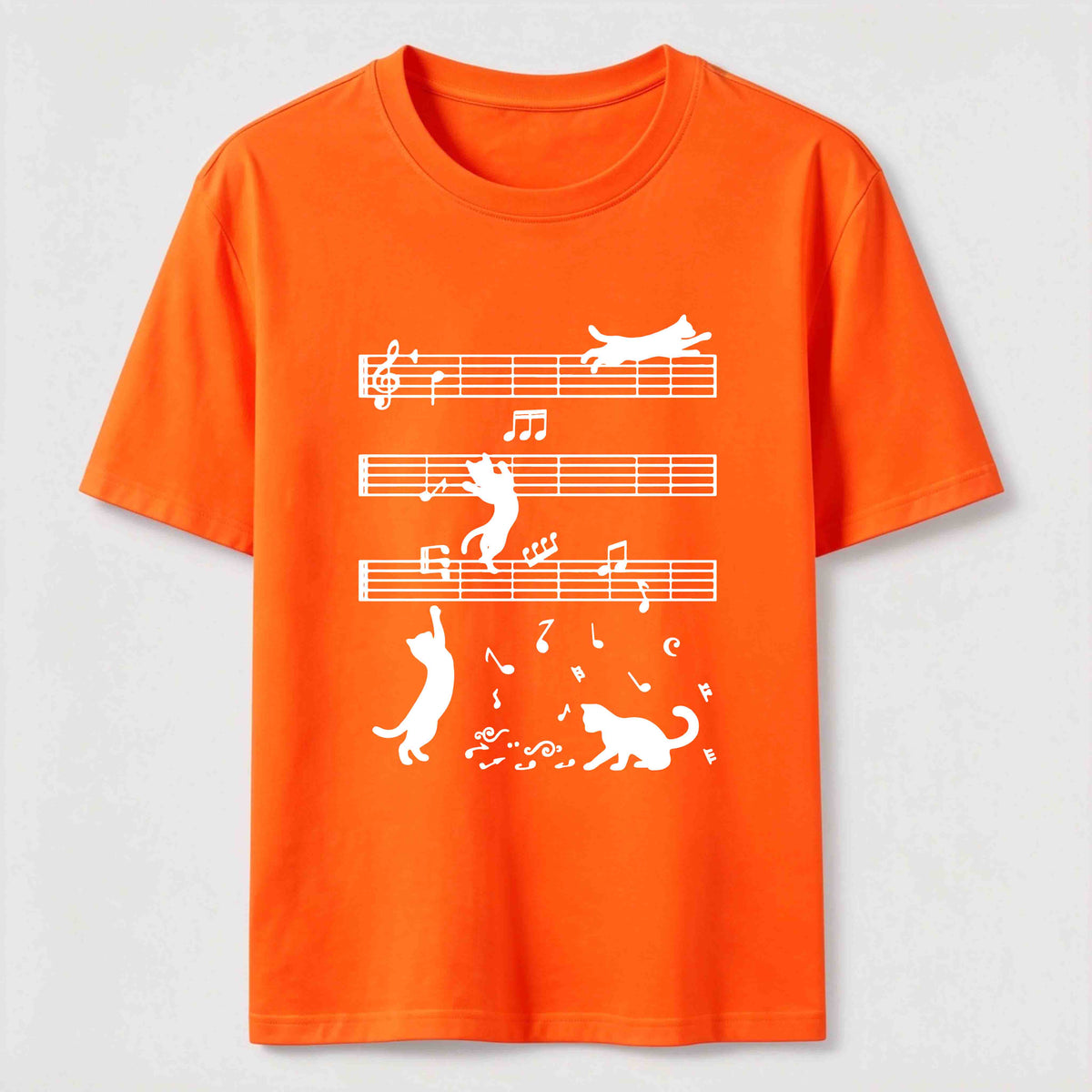 PetTaxClub Cats on the Music Staff Classic T-Shirt