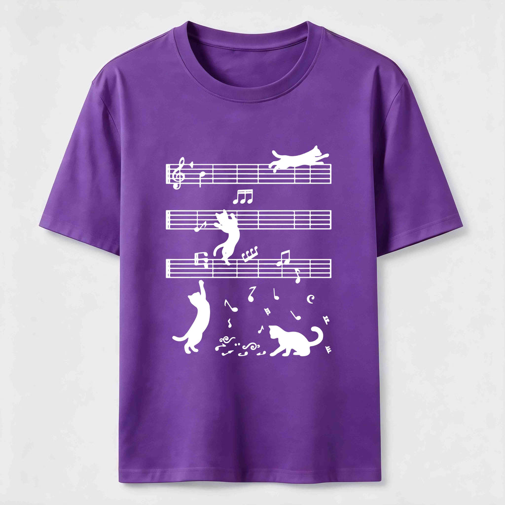PetTaxClub Cats on the Music Staff Classic T-Shirt