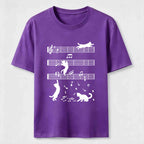 PetTaxClub Cats on the Music Staff Classic T-Shirt